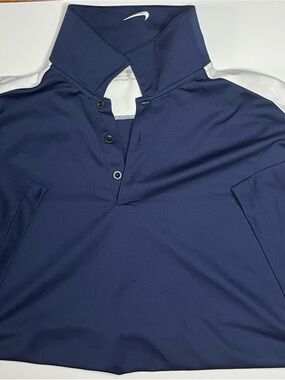 Nike Men’s Navy and White Golf Polo